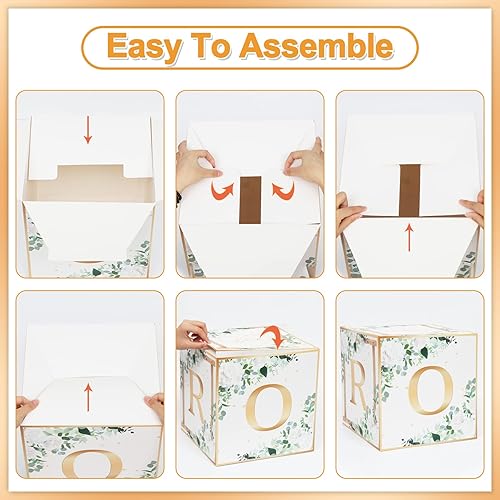 Miniatura 6 de Cajas de novia para decoración de despedida de soltera, globos, pancarta de letrero de novia de la novia de Miss To Mrs para boda, despedida de