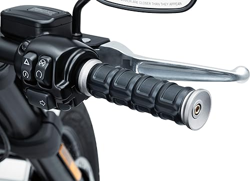 Miniatura 2 de Kuryakyn 6674 Dillinger Puños para control electrónico del acelerador 2008-19 Harley-Davidson Motorcycles, Plata, 1 Par
