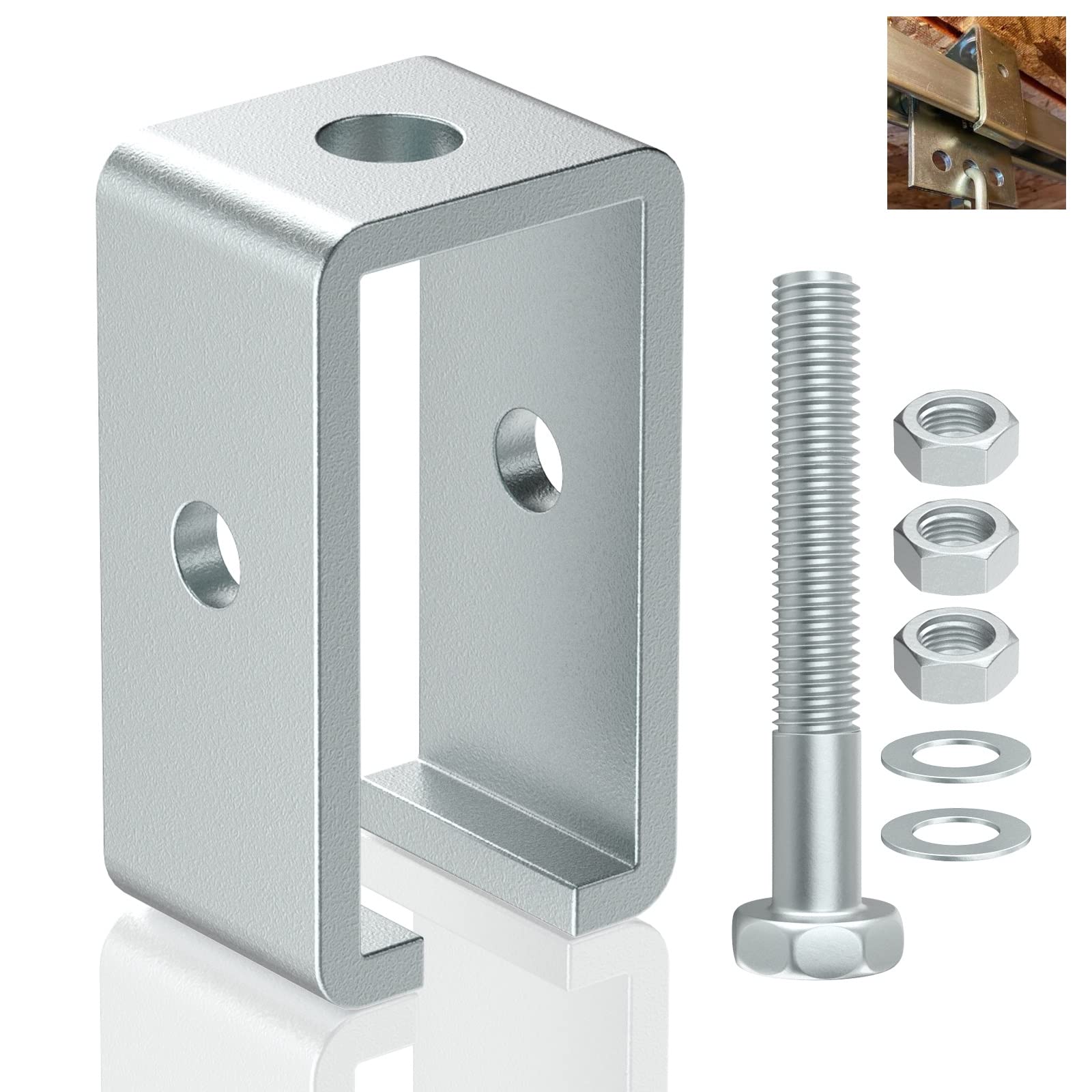 Buy 1PACK Channel Trolley Track Support Hanger Bracket for All 15/8