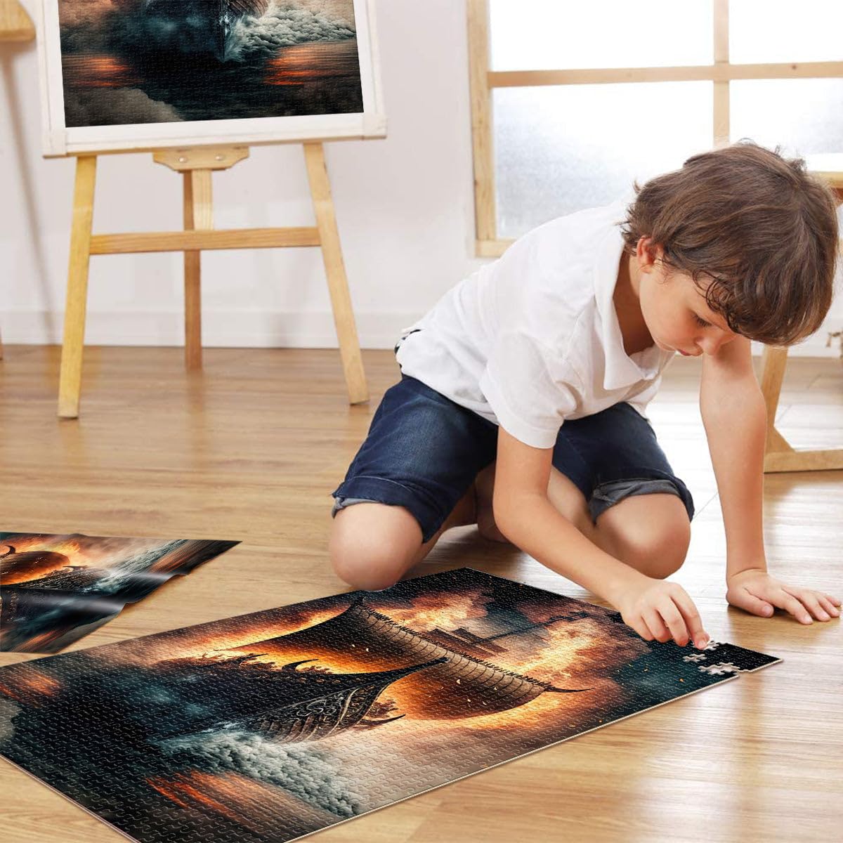 puzzle 2000 pezzi per adulti Nave pirata Giocattoli che creano dipendenza e sfidano l'intelligenza del cervello Regali di compleanno 70x100cm
