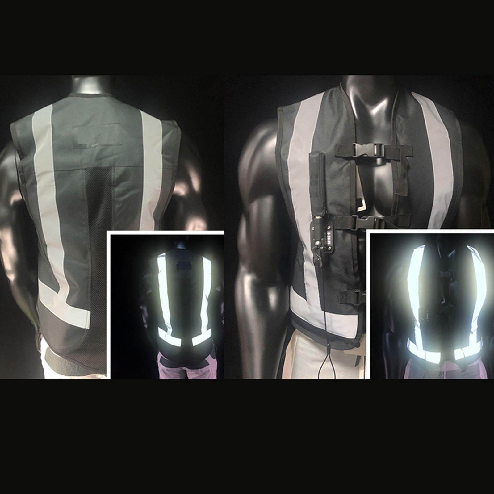Gilet de moto avec déclencheur airbag en 0,2 secondes