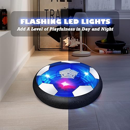 Miniatura 5 de Juguetes para niños, pelota de fútbol flotante recargable, relleno de calcetines para niños, juegos de interior con luz intermitente para Navidad,