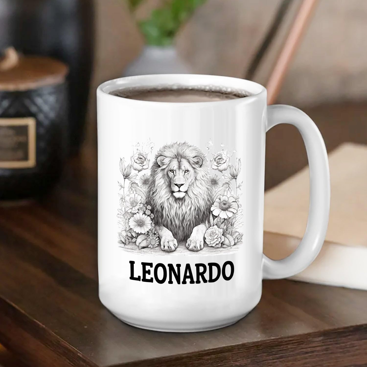 Tasse Avec Nom - Tasse Avec Nom - Jenny - Motif Animal - Lion