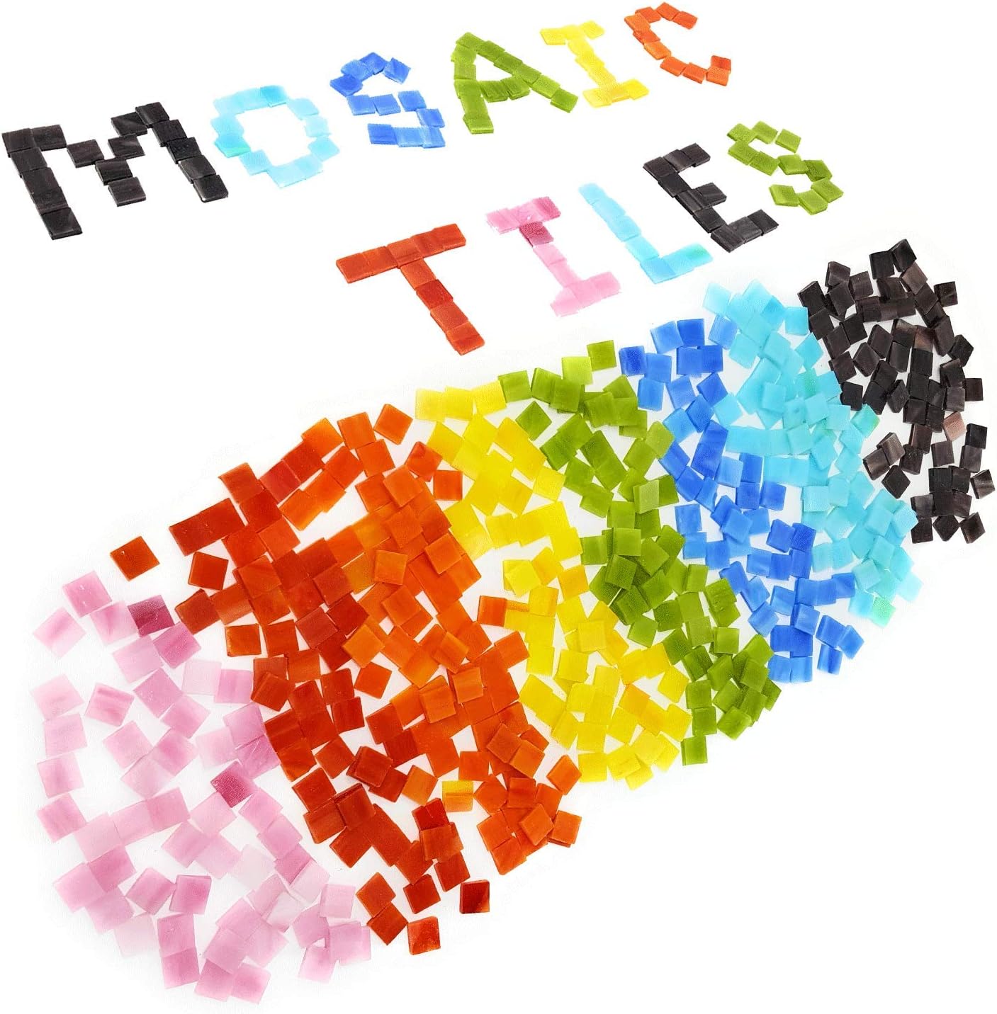Buy Colorful Mosaic Tiles 480 Pieces Pack Of Assorted Stained Buy Colorful Mosaic Tiles 480 Pieces Pack Of Assorted Stained