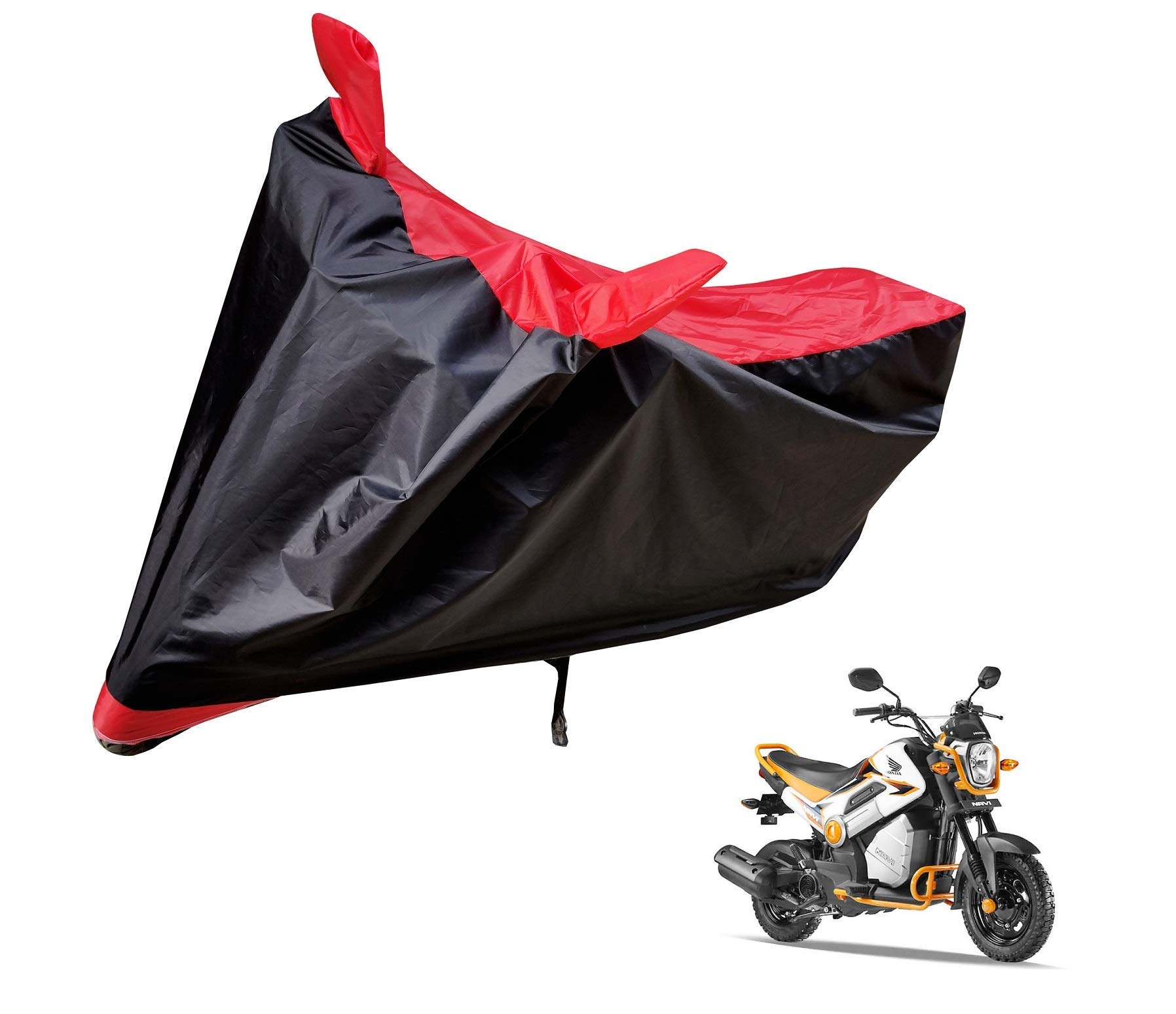 Auto Hub Water Resistant, Dustproof Bike Body Cover for Honda Navi - Black/Red (B01LYZB9Z9) Amazon Price History, Amazon Price Tracker
