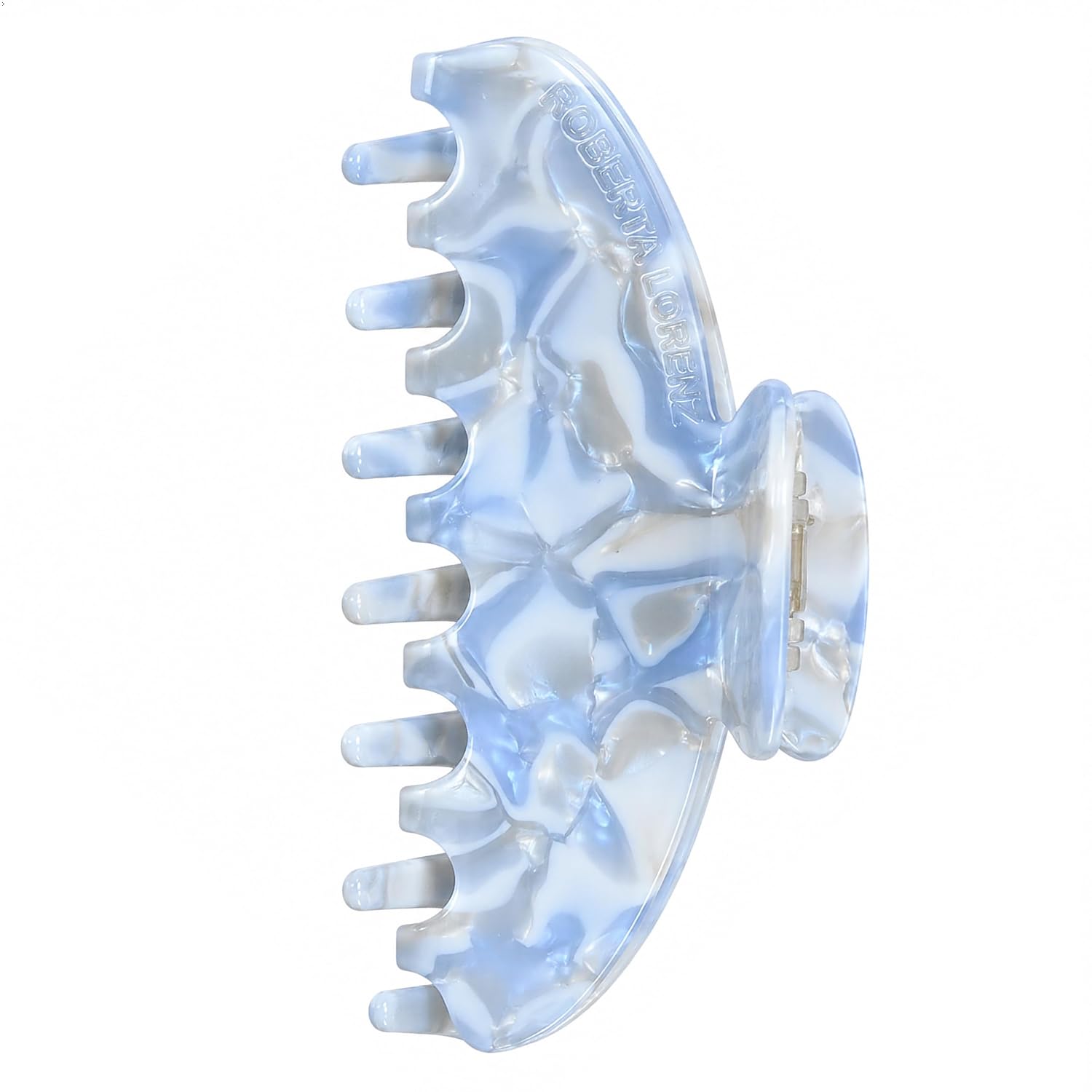 Luxury Hair Claw Clip Premium Acetate Strong Hold 4 Inch (Opal Blue)