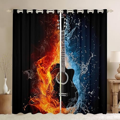 Miniatura 23 de Cortinas de ventana con diseño de gatos y mascotas, cortinas Kawaii para ventana de espacio exterior, para dormitorio, sala de estar, para niños