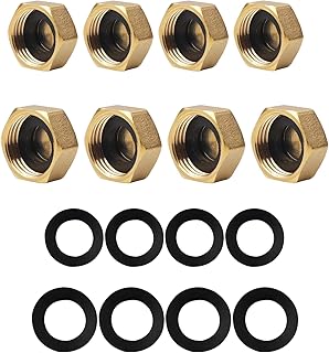 8 PCS Brass Blanking Cap 12 and 34 inch, Fe...,