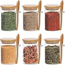 6 Pcs Airtight kitchen Containers Set with Lids,BPA Free Household Storage Containers for Cereal Flour,Spice and Sugar Storage,Dry Food Canisters for Pantry Organization and Storage