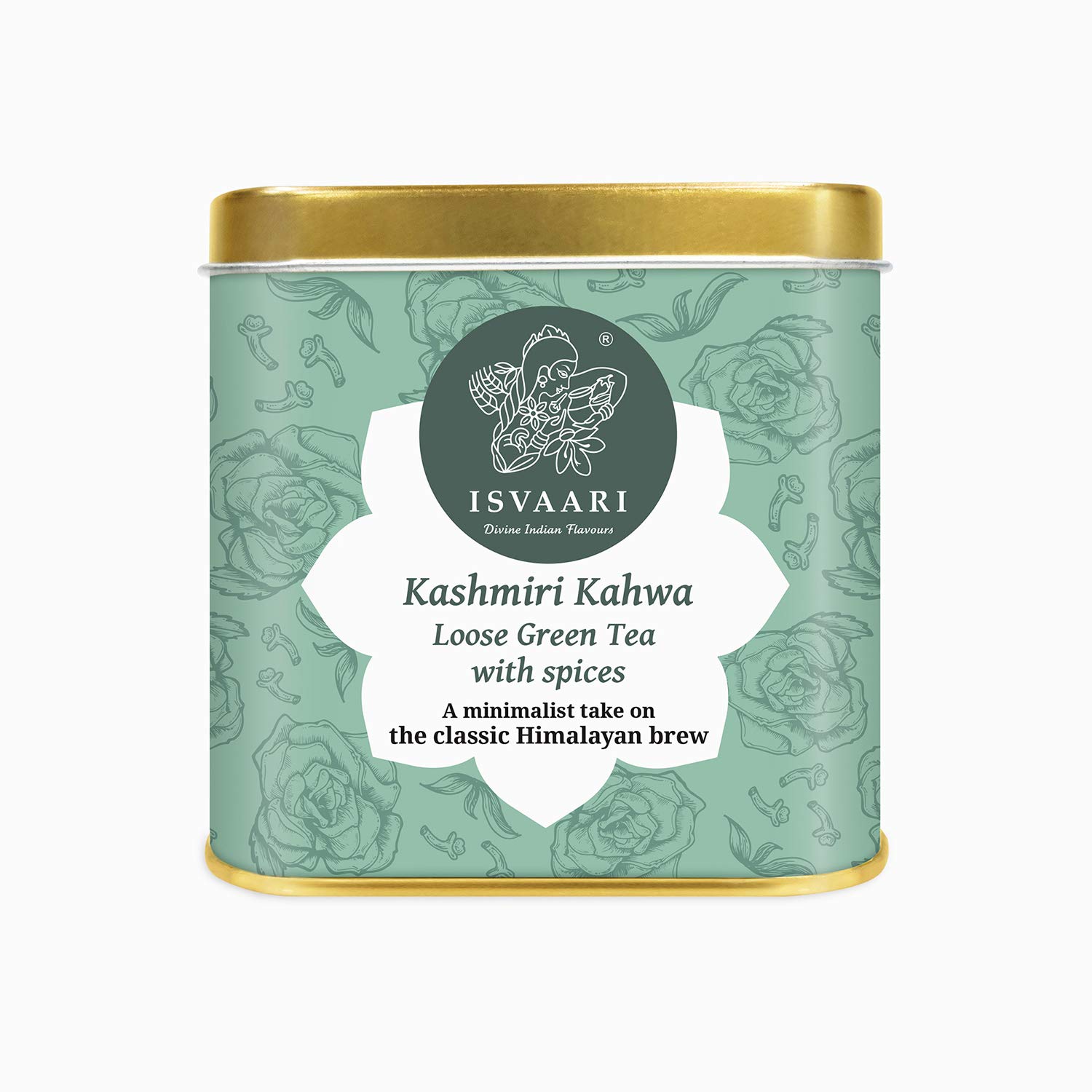 Isvaari Herbal Kashmiri Kahwa Loose Green Tea with Spices, 50g