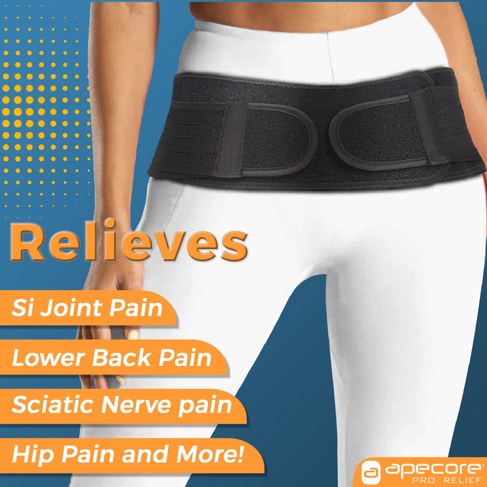 Buy Sacroiliac SI Joint Hip Belt Lower Back Support Brace for Men and