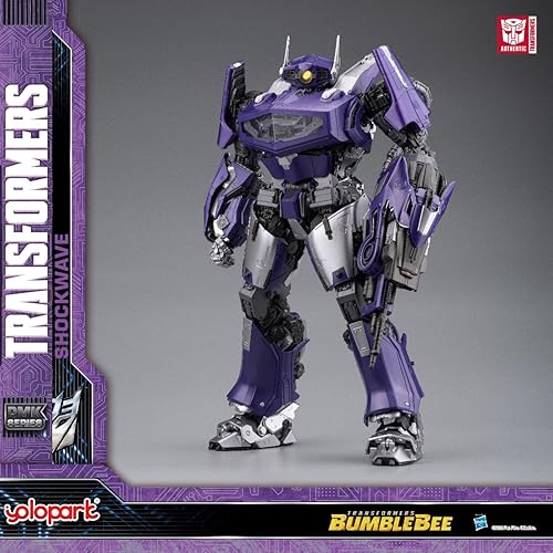 Miniatura 1 de YOLOPARK Transformers Toys Shockwave PLAMO, Bumblebee The Movie, altamente articuladas de 11.8 pulgadas, figuras de acción de transformadores que no