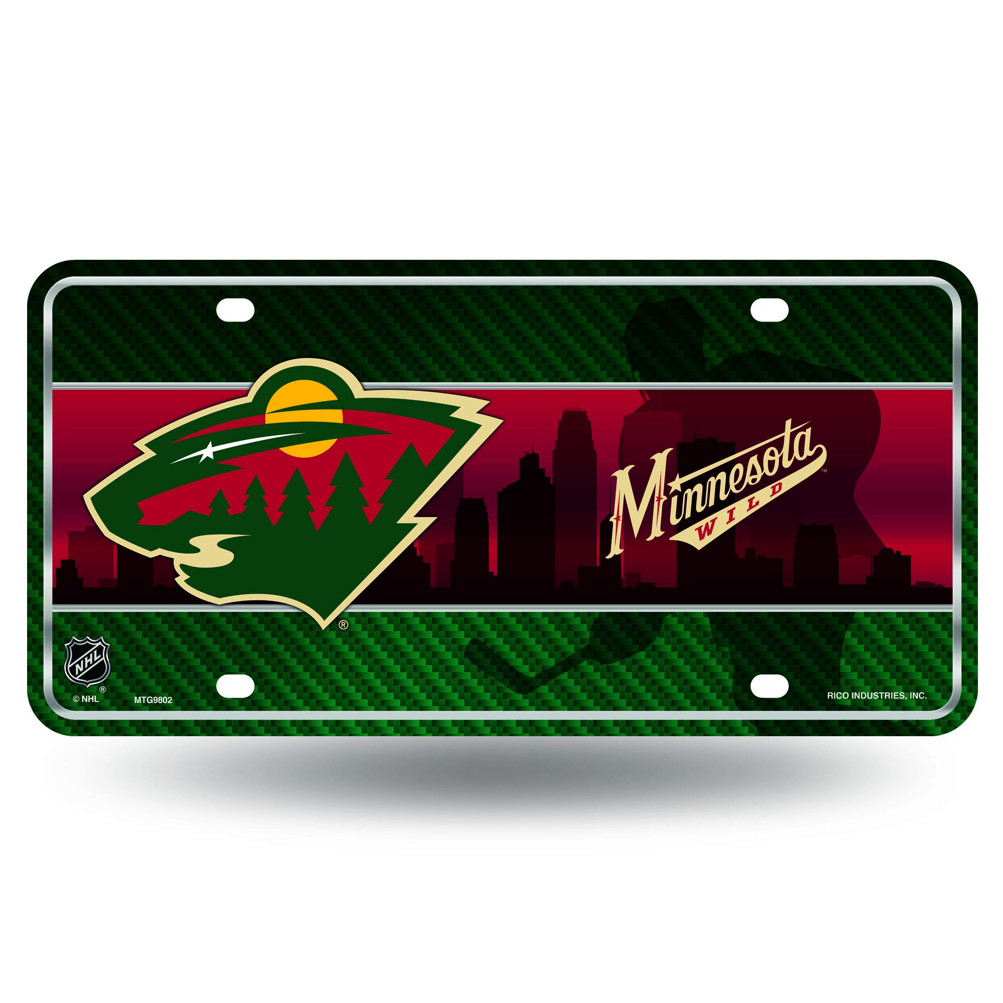 Rico Industries NHL Unisex-Adult Metal License Plate Tag