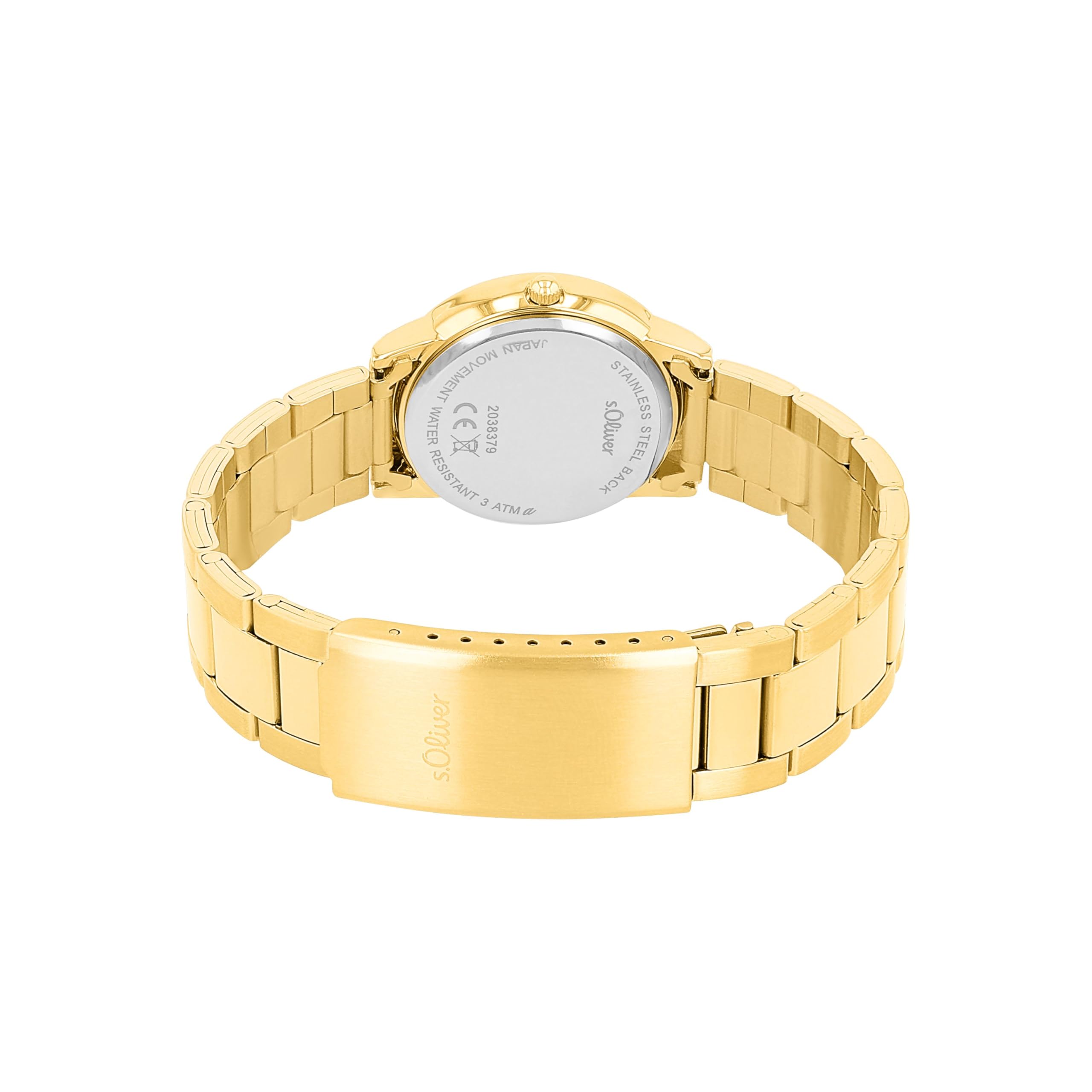 s.Oliver Armbanduhr Damen Quarzuhr Analog, mit Edelstahl Armband, 3 bar Wasserdicht, Kommt in Uhren Geschenk Box
