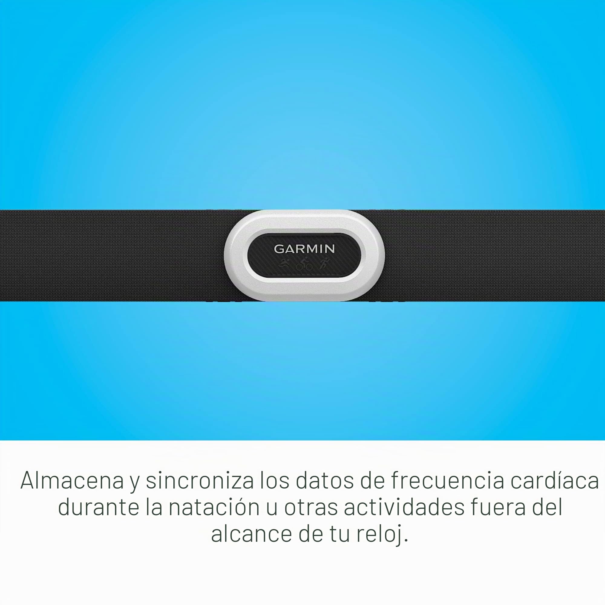 Garmin HRM-Pro Plus, Monitor de frecuencia cardíaca con Correa para el Pecho Premium, Captura la dinámica de Carrera, transmite a través de Ant+ y BLE (010-13118-05)