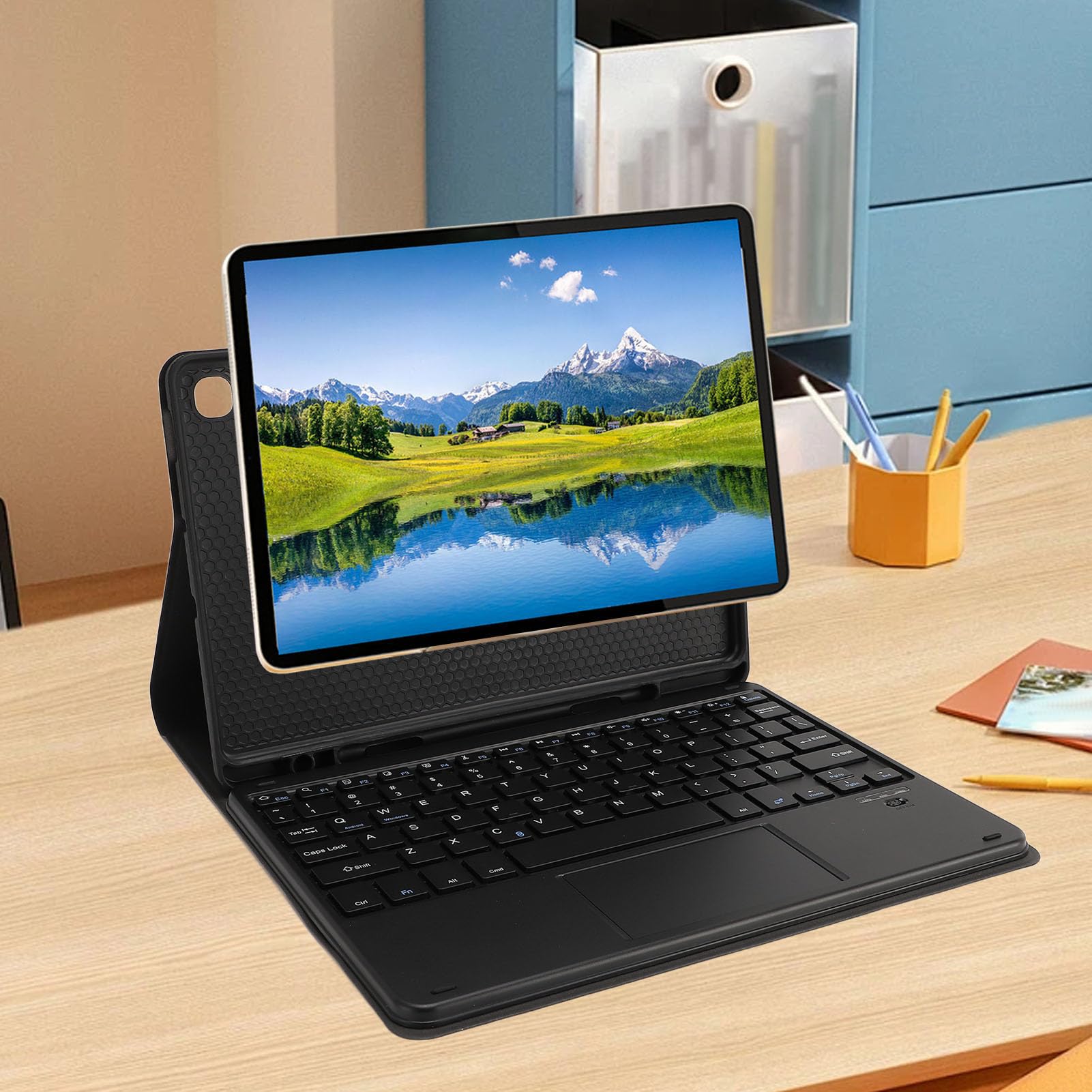 Etui na klawiaturę do Tab S6 Lite 10,4 Cala/SM-P613 (Wi-Fi) / SM-P619 / P610 (Wi-Fi) / SM-P615 (LTE), Klawiatura z Panelem Dotykowym do Sterowania Gestami do SM P620 P625