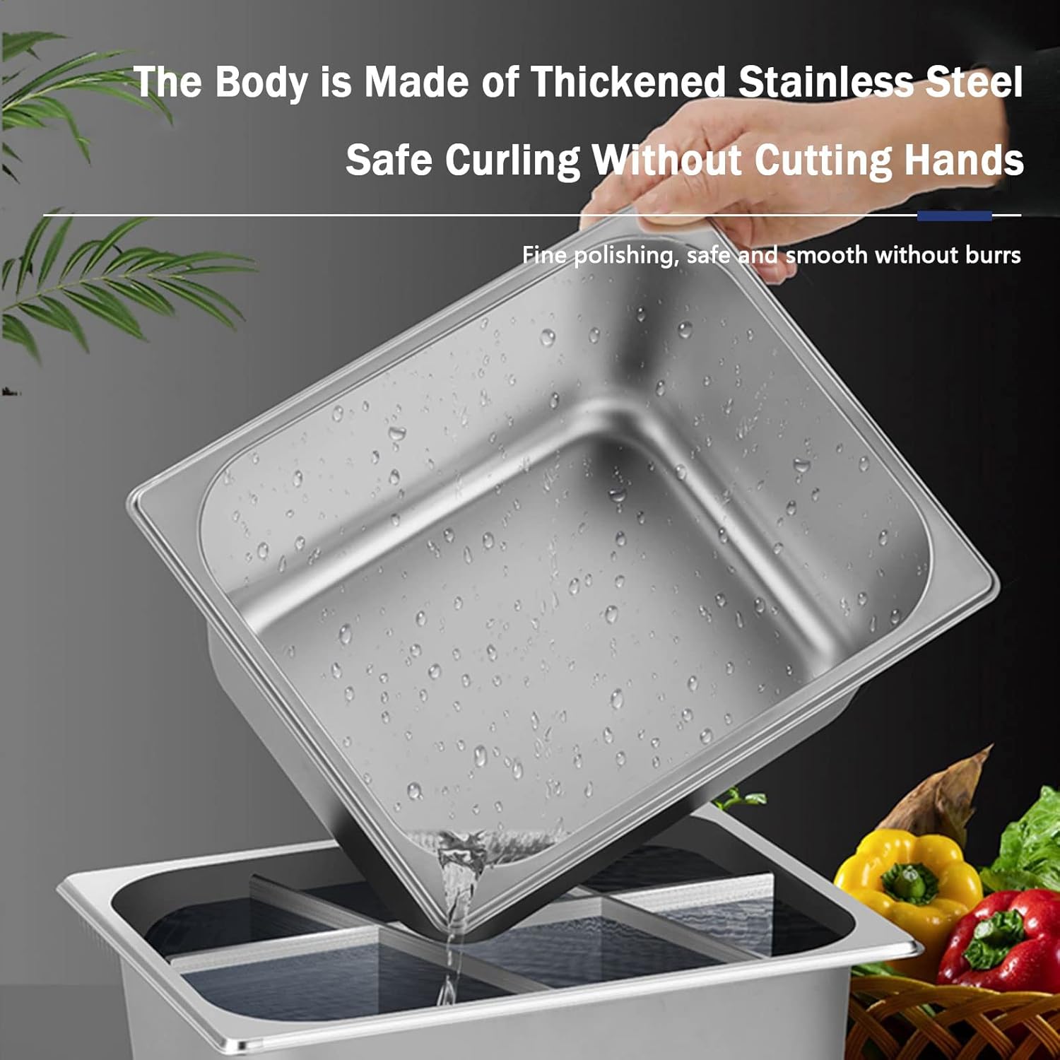 Professional Gas Fryer, Commercial Countertop Restaurant Stainless Steel Deep Fryer, Chicken Chips Fryer with Basket for Commercial Restaurant Countertop Family Cooking Deep Fryer,Style2