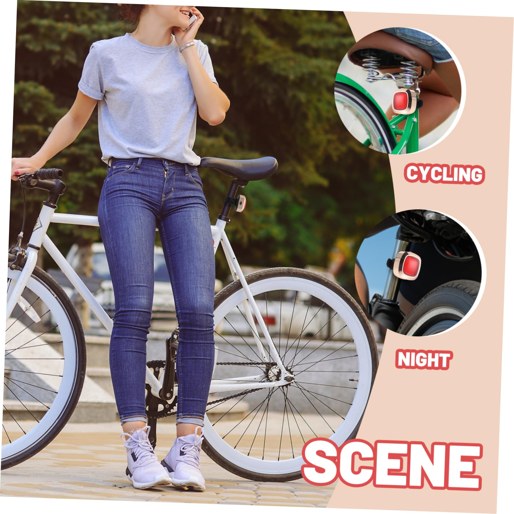 ibasenice 650mah Led Bike Tail Light 5 Bright Modes Waterproof Charging Essential Cycling Safety