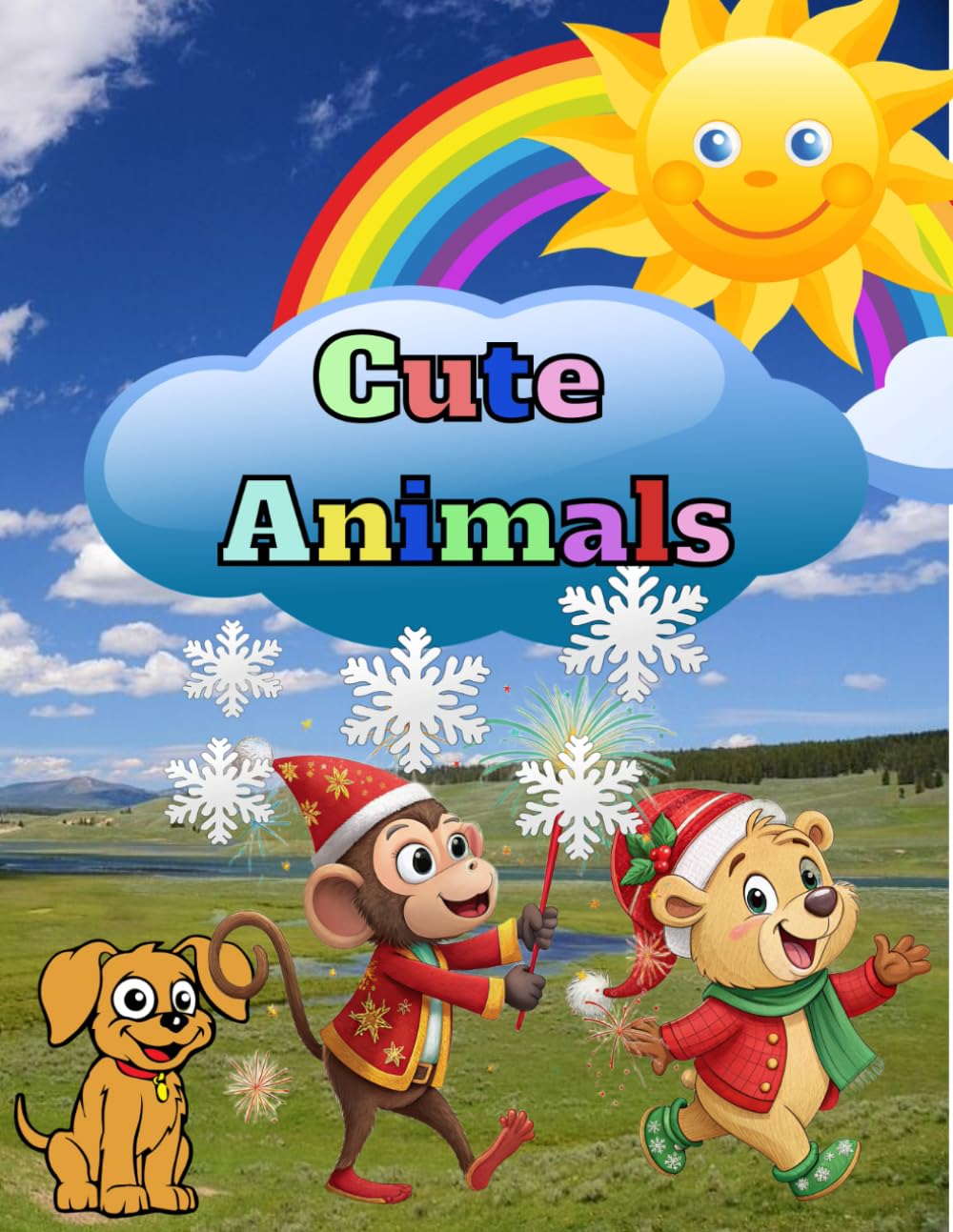 Cute Animals Colouring Book for Kids