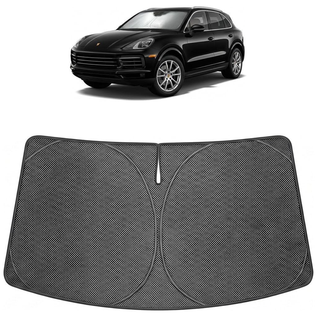 Proadsy Custom Fit Car Windshield Sun Shade for 2019-2026 Porsche Cayenne