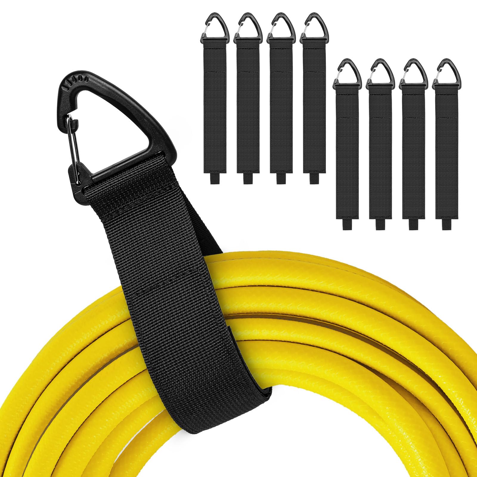 Organizzatore Cavi Per Garage - 6 Cinghie Con Moschettone, Regolabili, Portata 22kg - Foto 7