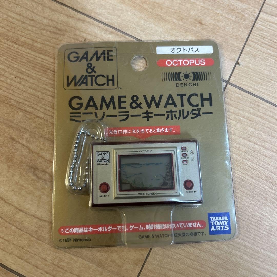 GAME＆WATCH パラシュート、シェフ、ミニソーラーキーホルダー 美品 ミニソーラーキーホルダー ゲームウォッチ パラシュート