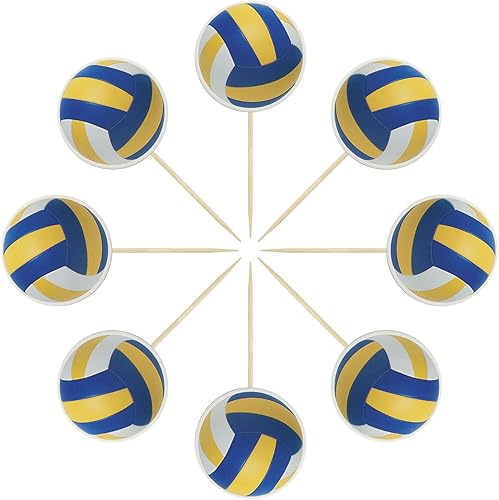 Miniatura 9 de Gyufise 36 piezas de balón de fútbol para cupcakes temáticos deportivos de fútbol para cupcakes de alimentos para pelotas deportivas, temática de