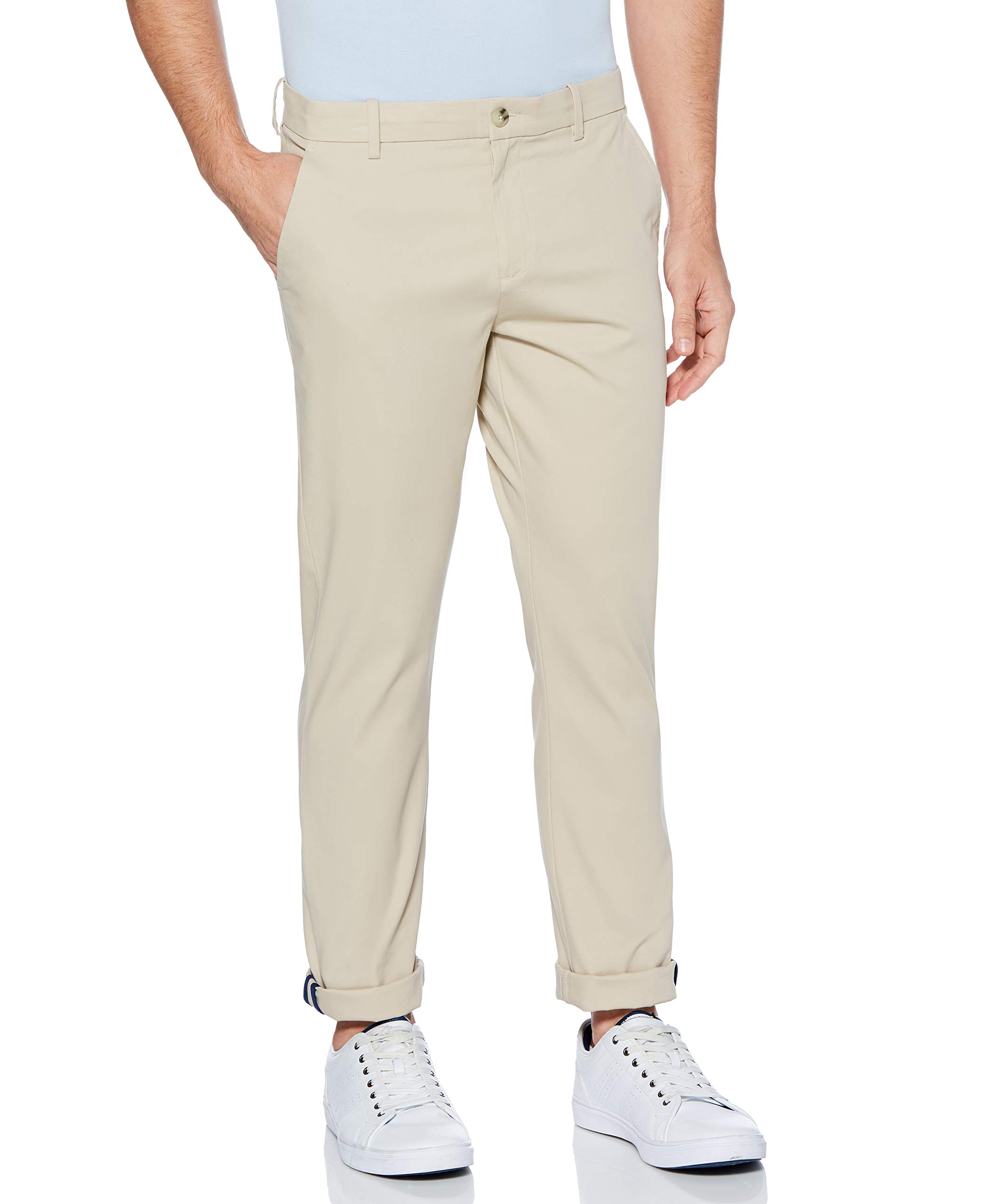 Perry Ellis Men's Slim Fit Stretch Twill Soft Chino
