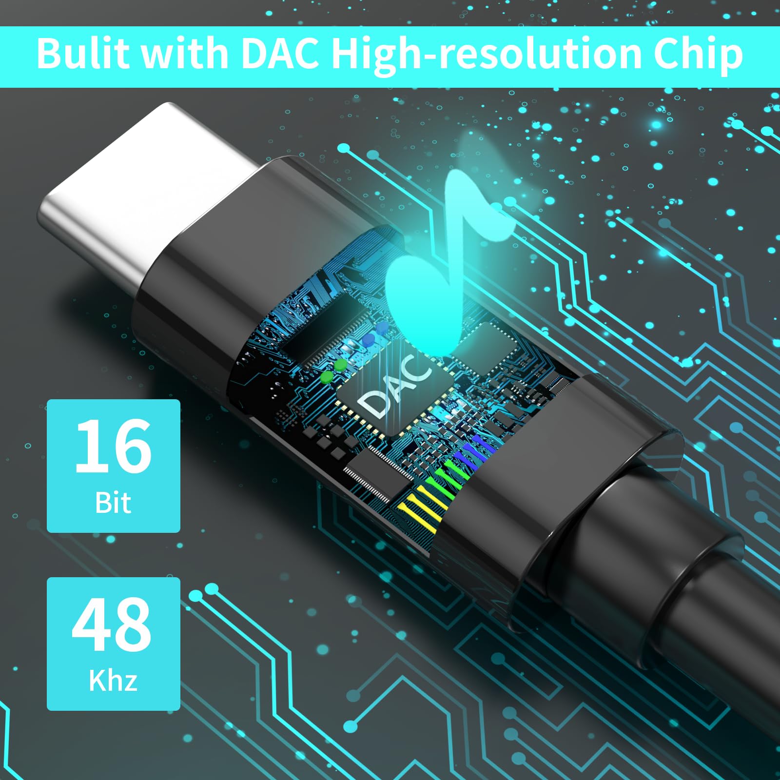 USB C to 3.5mm Audio Aux Jack Cable,[MFi Certified] Aux Cord for iPhone 15,Type C to 3.5mm Headphone Car Stereo Cord Compatible with iPhone15/15 Plus /15 Pro Max,iPad Pro to Car,Speakers(Black/3.3FT)