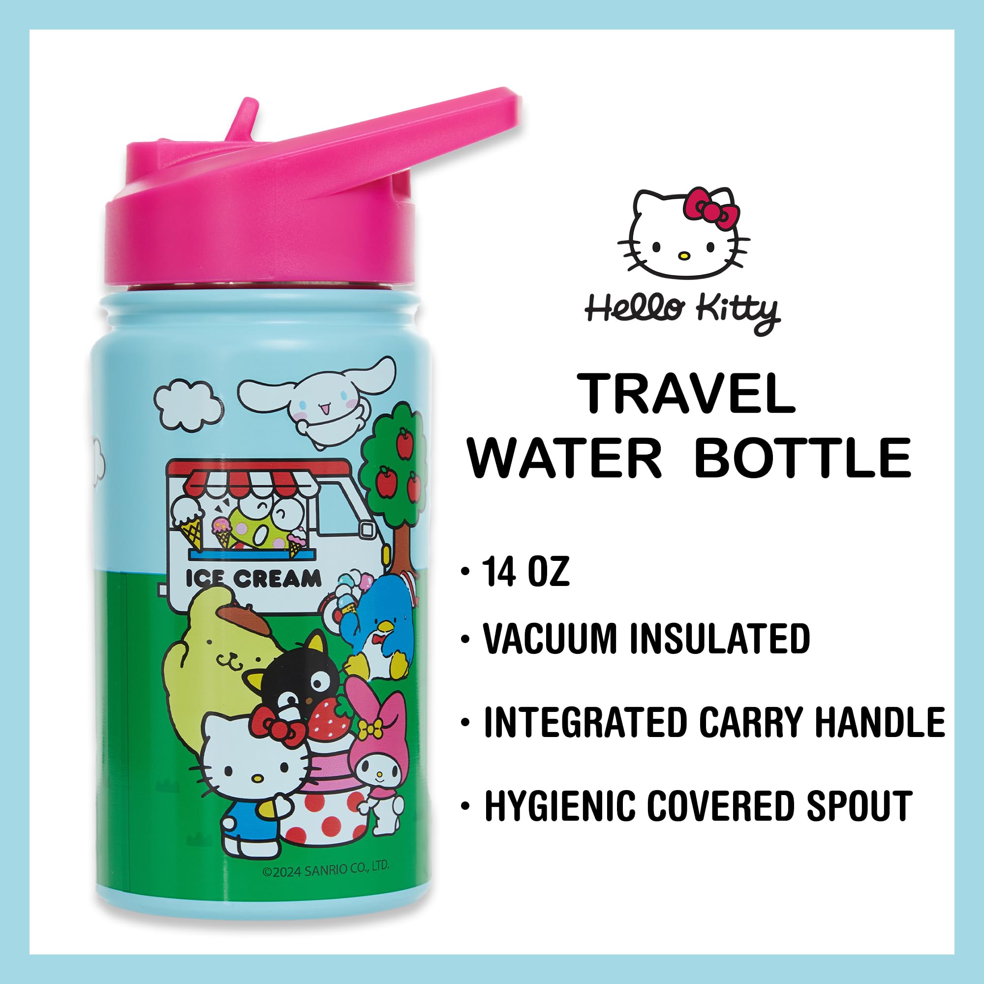 Garrafa de água Hello Kitty de 400 ml - Hello Kitty, My Melody