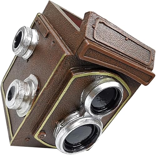 Vintage Resin Camera Planter Pot Succulent Flowerpot for Indoor Outdoor Use Creative Home Decor for Balcony Garden Office Cute Camera-Shaped Plant