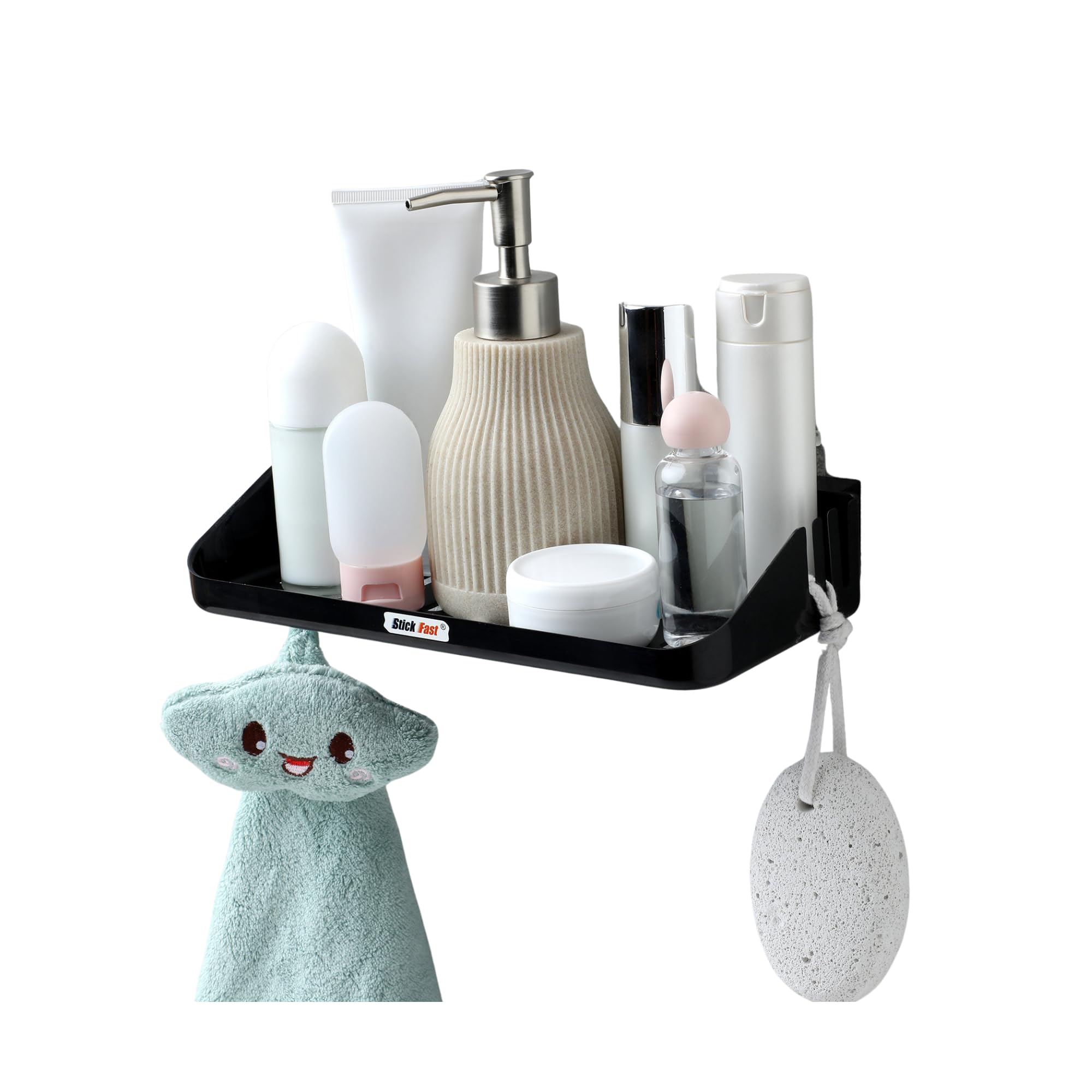Stick Fast Self-Adhesive Bathroom Shelf - Designer Tray with 3M Sticker for Wall Mount -Multipurpose Kitchen & Bathroom Storage Organizer Tray Rack (SF-Designer-Tray*) (B0CPPSC3WQ) Amazon Price History, Amazon Price Tracker