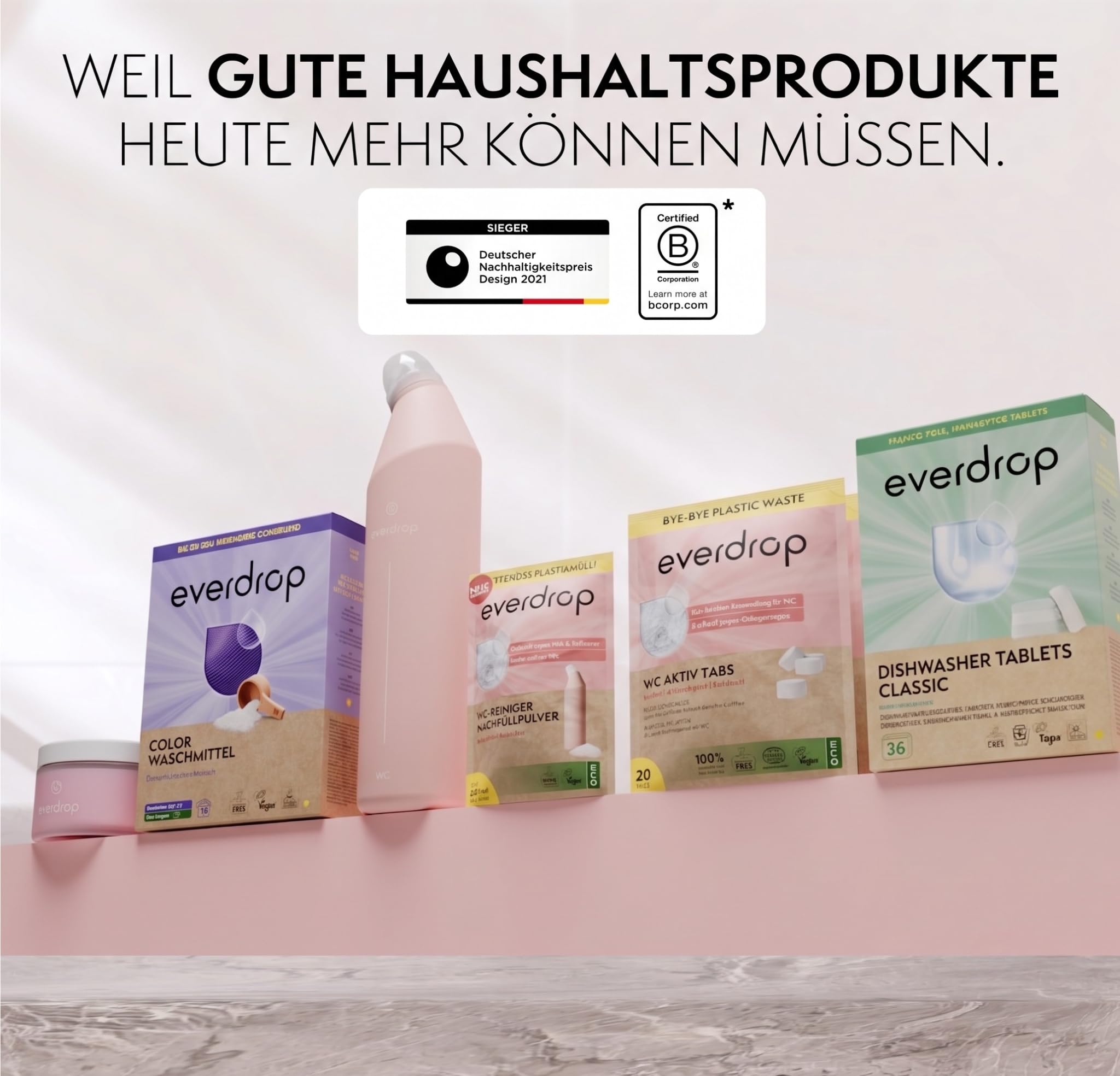 everdrop Putzsteinpaste Pink 2er Set – Reinigungspaste mit Polierpartikeln