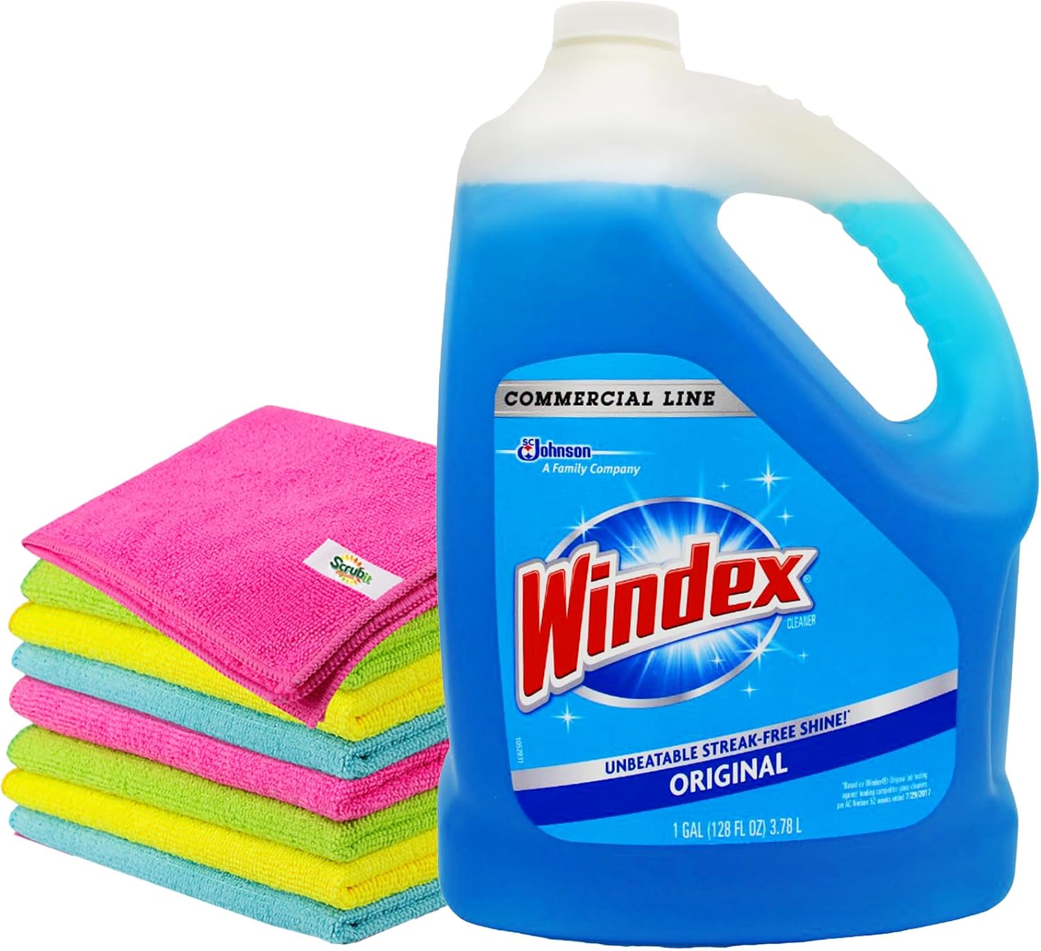 Windex Glass Cleaner Refill 1 GallonOriginal Blue Window