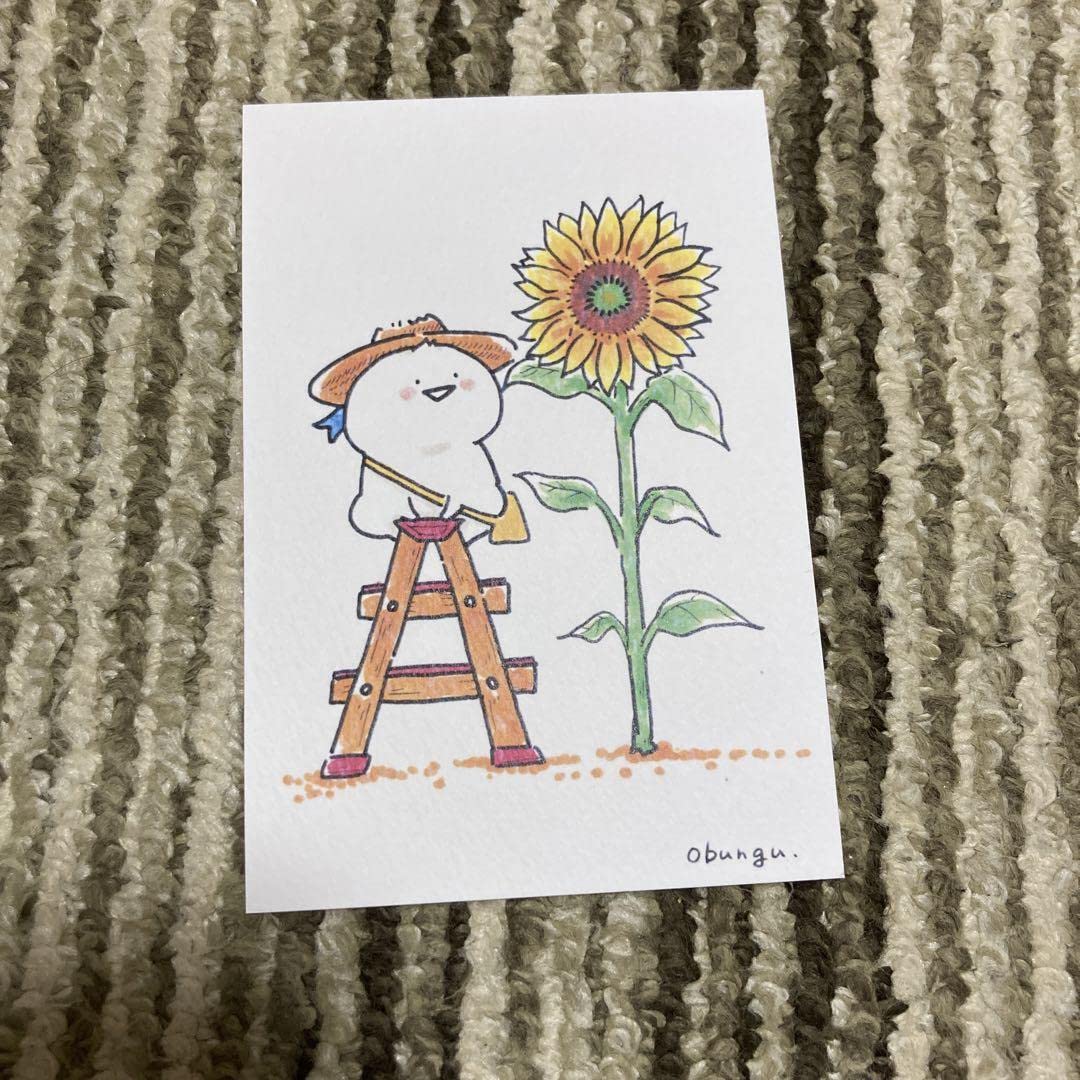 お文具といっしょ　お文具さん　原画ポストカード Amazon | お文具さん わいのおうち展 キャンパスアート ポスト