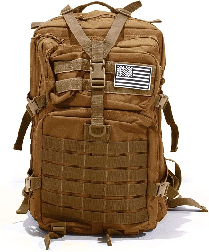 Bug Out Bag Backpack 50L Tactical Backpack Great for Survival Essentials (Tan