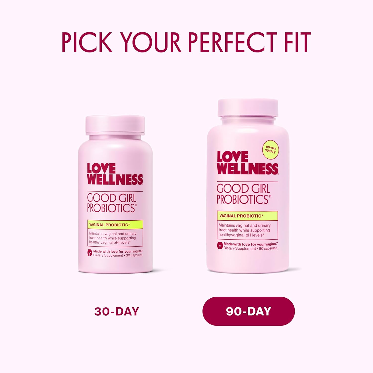 Love Wellness Good Girl Probiotics | Women’s Vaginal Health & pH Balance Supplement | 9-Strain Probiotic for Urinary Tract, Yeast, Odor & Immune Support | Gluten-Free (30-Day Supply) - Image 7