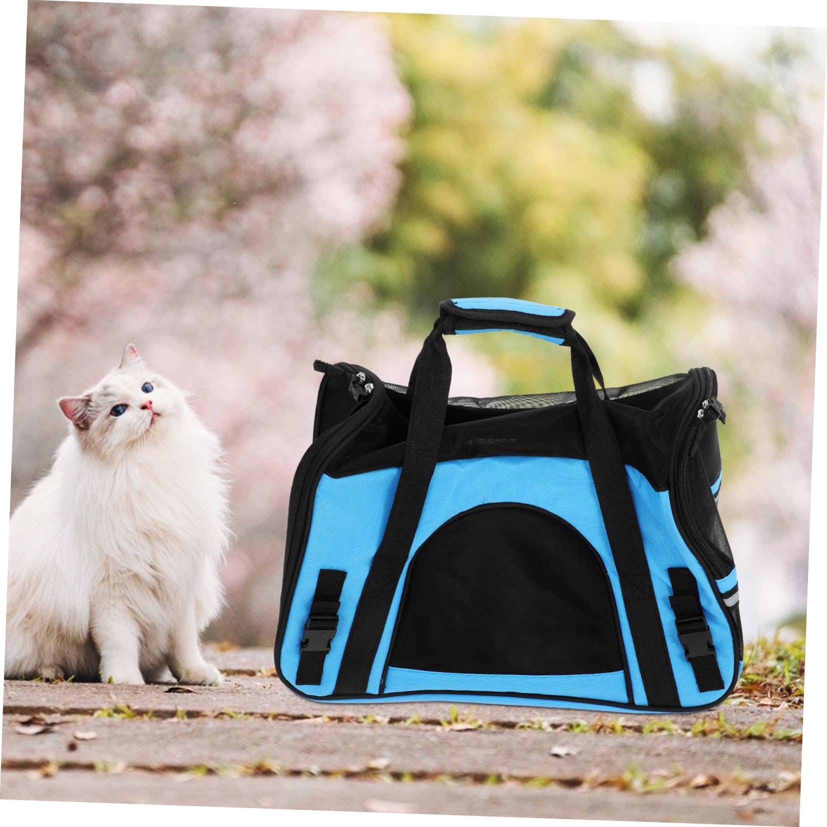 DOITOOL Bolso para Mascotas Transpirable De Viaje Bolso para Perros y Gatos con Almohadilla para Paseos Ciudad o Excursiones Al Aire