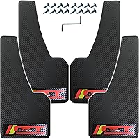 Vista 68 de Universal Mud Flaps Fits Most SUVs/MPVs, Not Full-Size SUVs- Standard Size 4-Piece Soft Glue Fenders Splash Guards Set, Heavy Duty Flexible