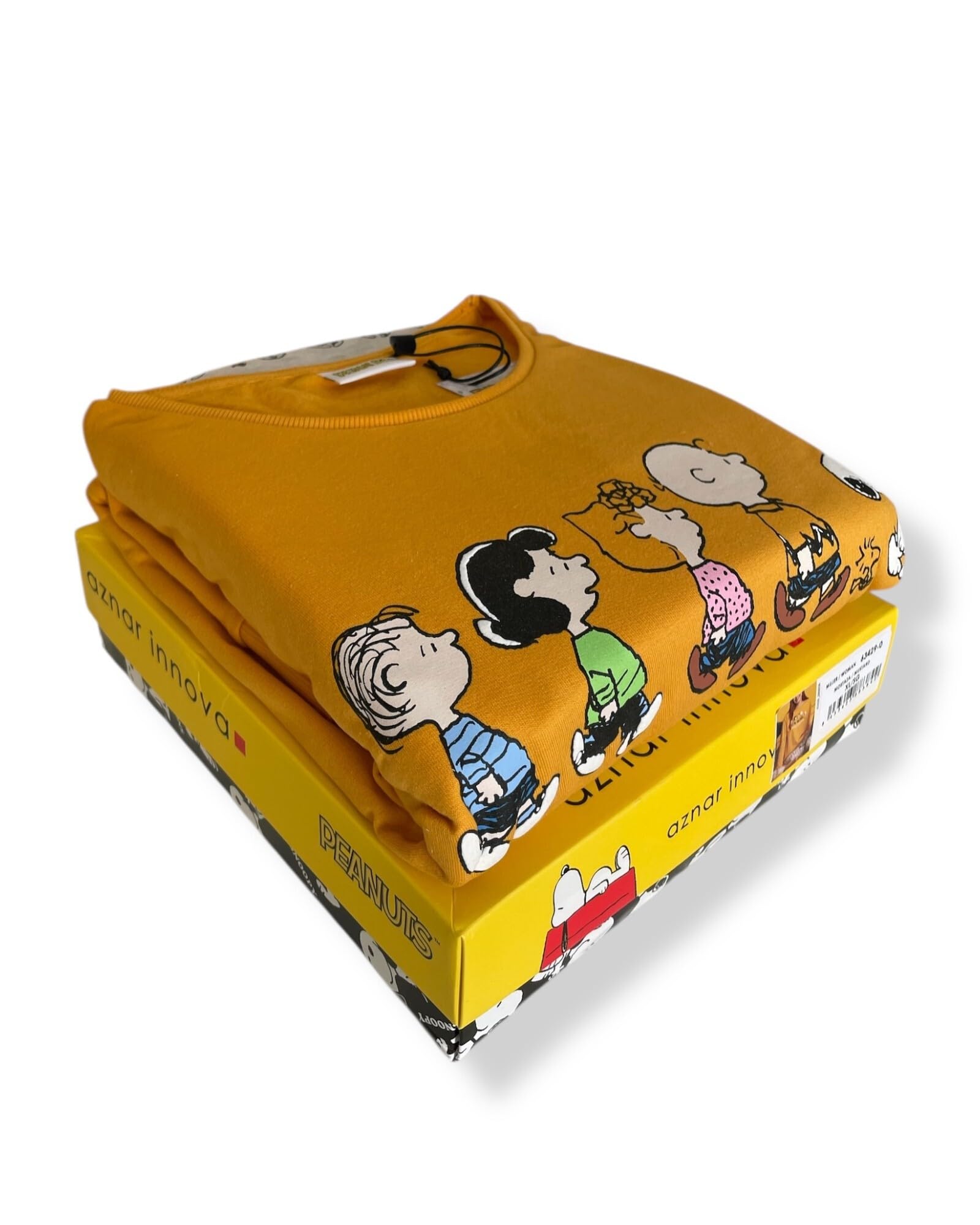 PEANUTS Pijama Manga Larga Felpa Snoopy&Friends para Mujer