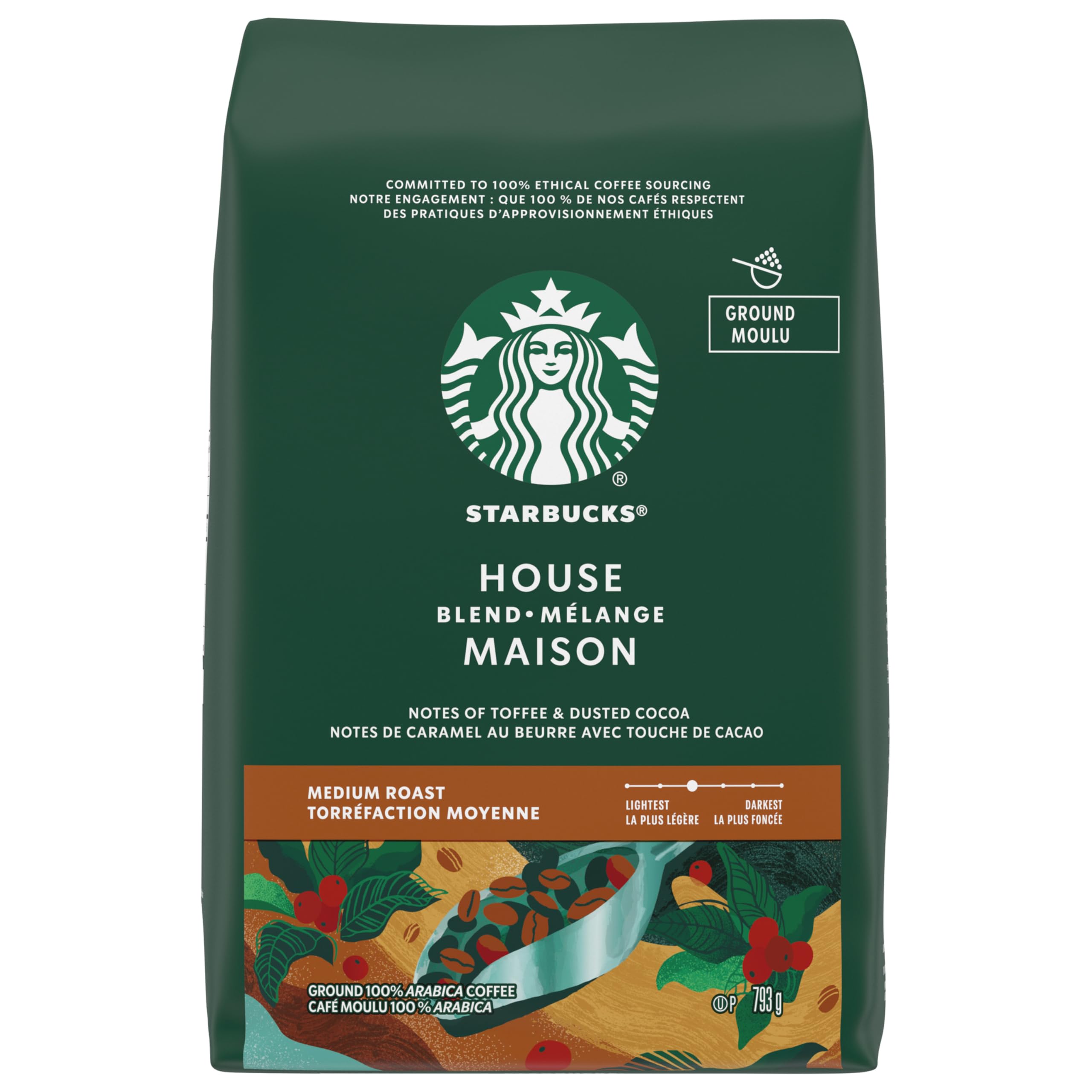 Starbucks Ground Coffee House Blend, 793 Grams : Amazon.ca