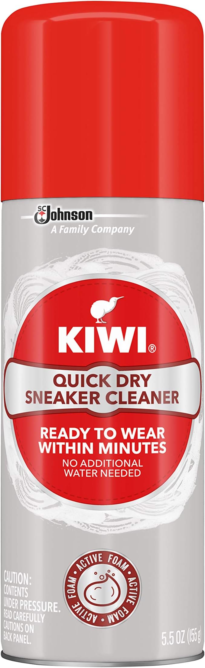 Quick Dry Sneaker Cleaner Aerosol Spray, 5.5 oz, 1ct