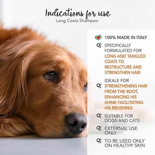 Miniatura 4 de YUUP! Champú profesional desenredante para mascotas para perros y gatos, para pelaje largo, aseo de lujo para perros, cachorros y gatitos, fórmula