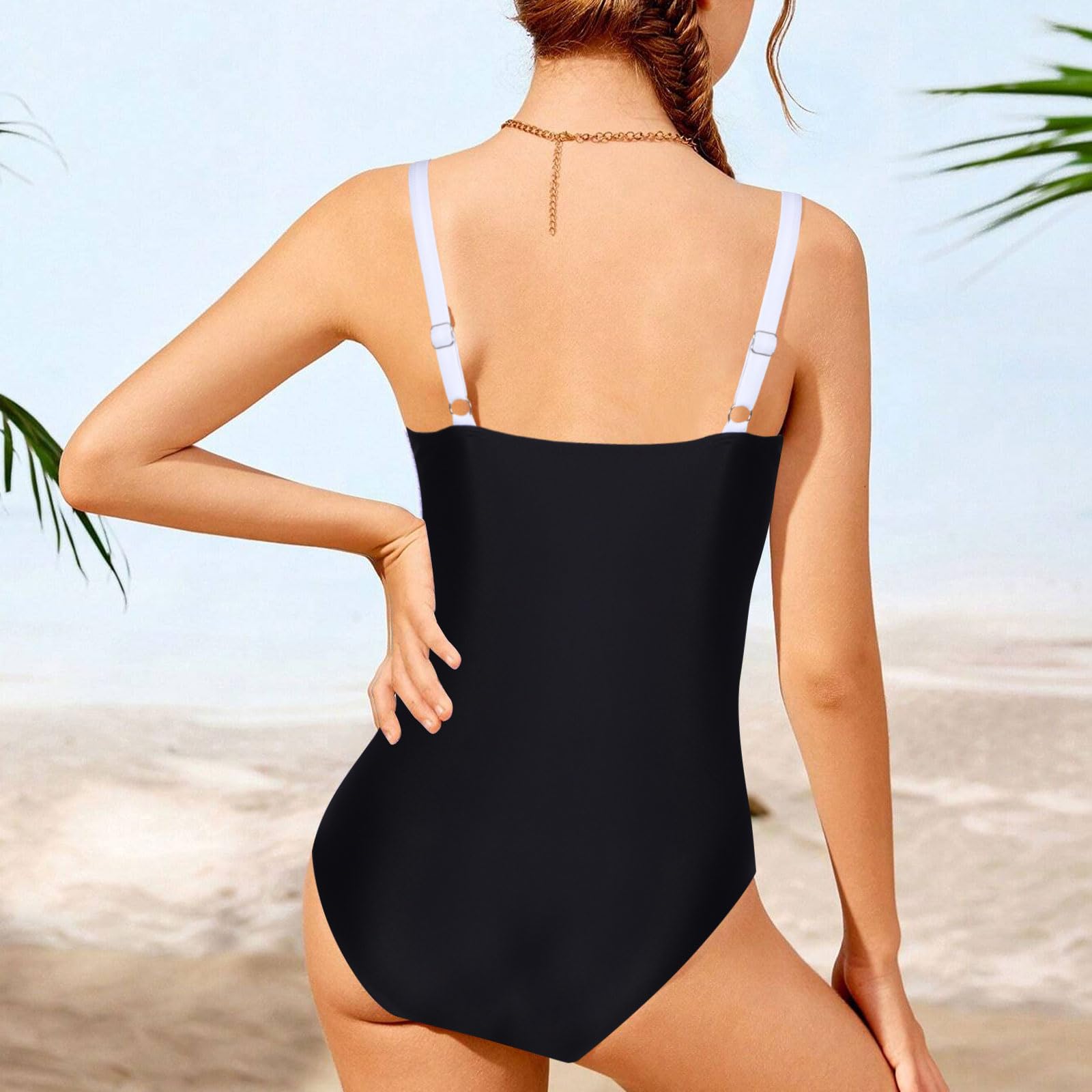 Costume da bagno intero per ragazze, con spalline regolabili, per bambini e adolescenti, età 5-16 anni