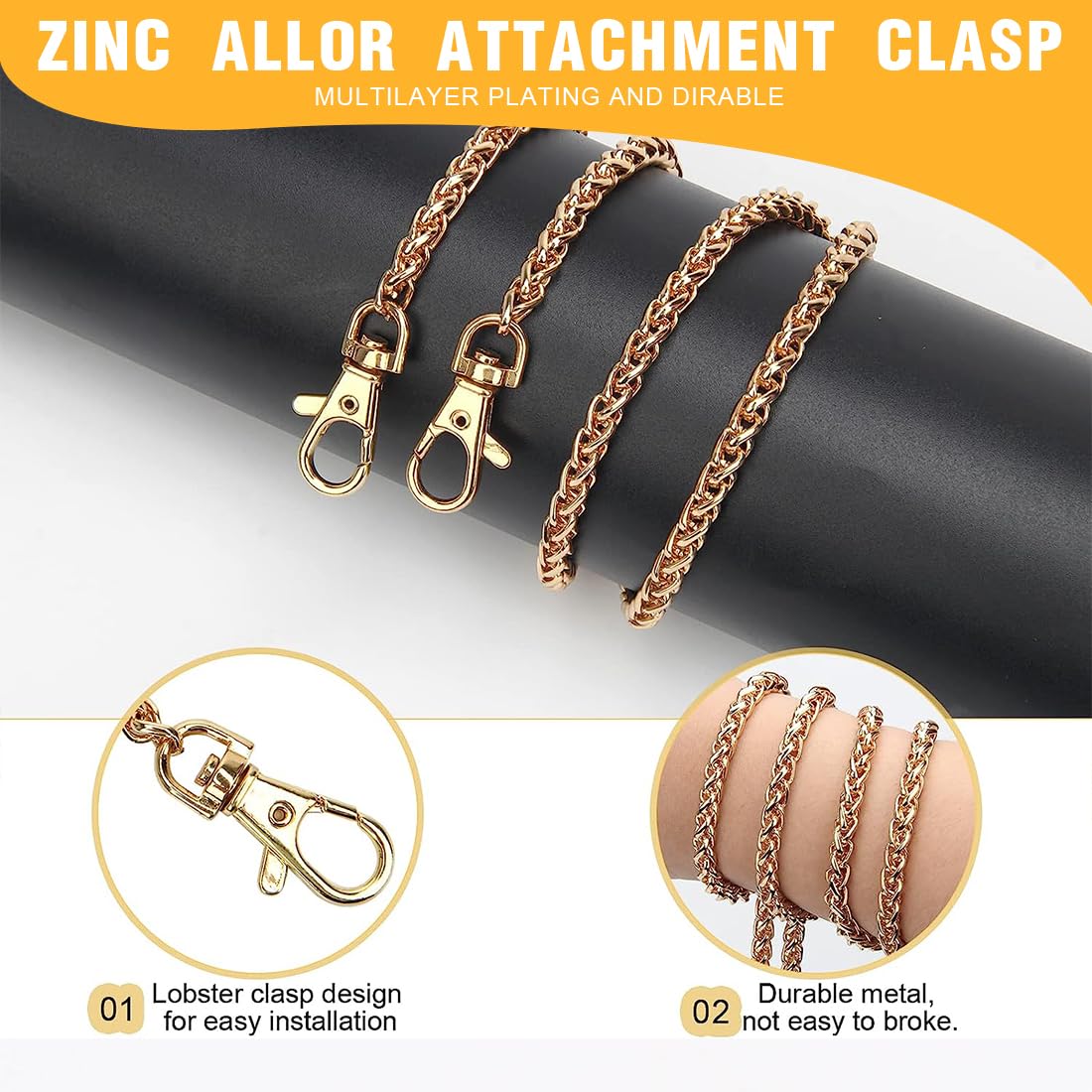 4 Paia Manici Per Borse In Pelle - Cinghie 1.8x60 Cm Fai Da Te - Foto 3