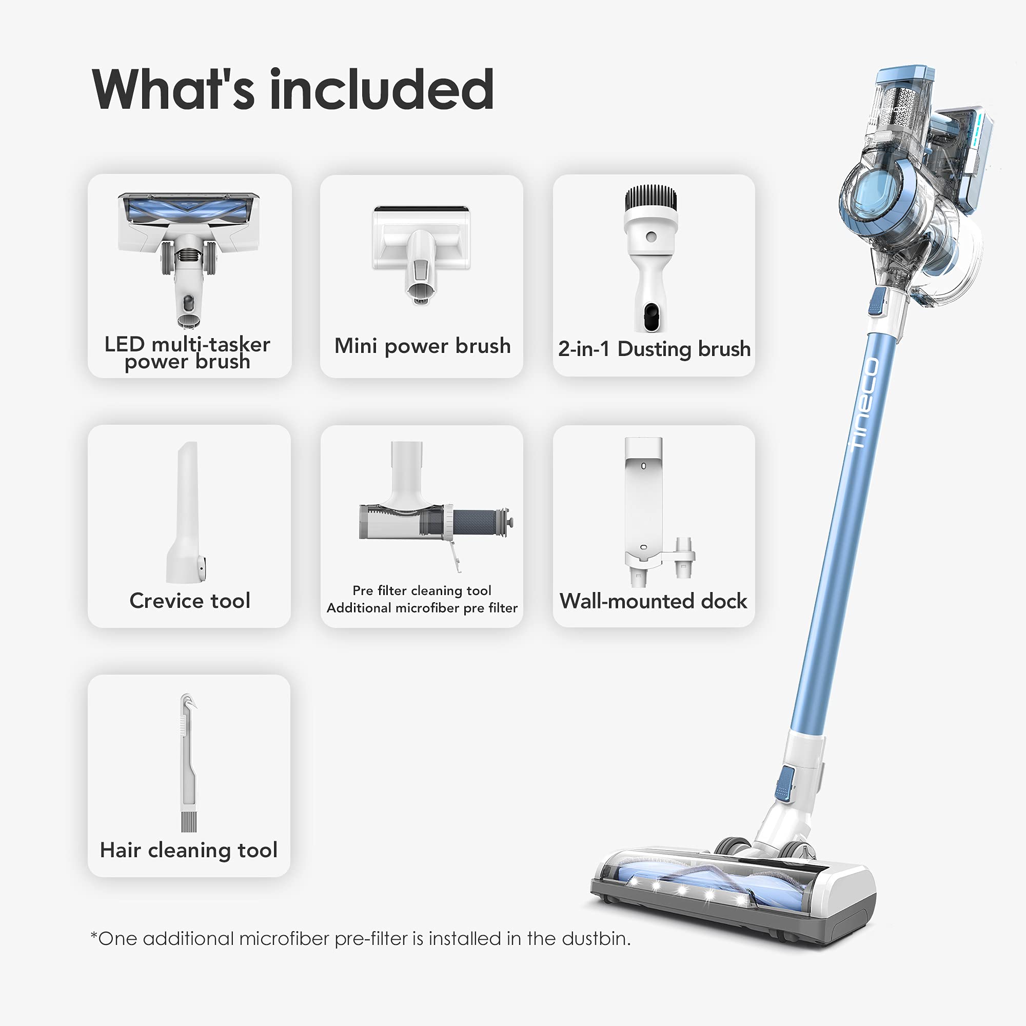Tineco A11 Hero Cordless Vacuum Cleaner, Handheld Stick Vacuum