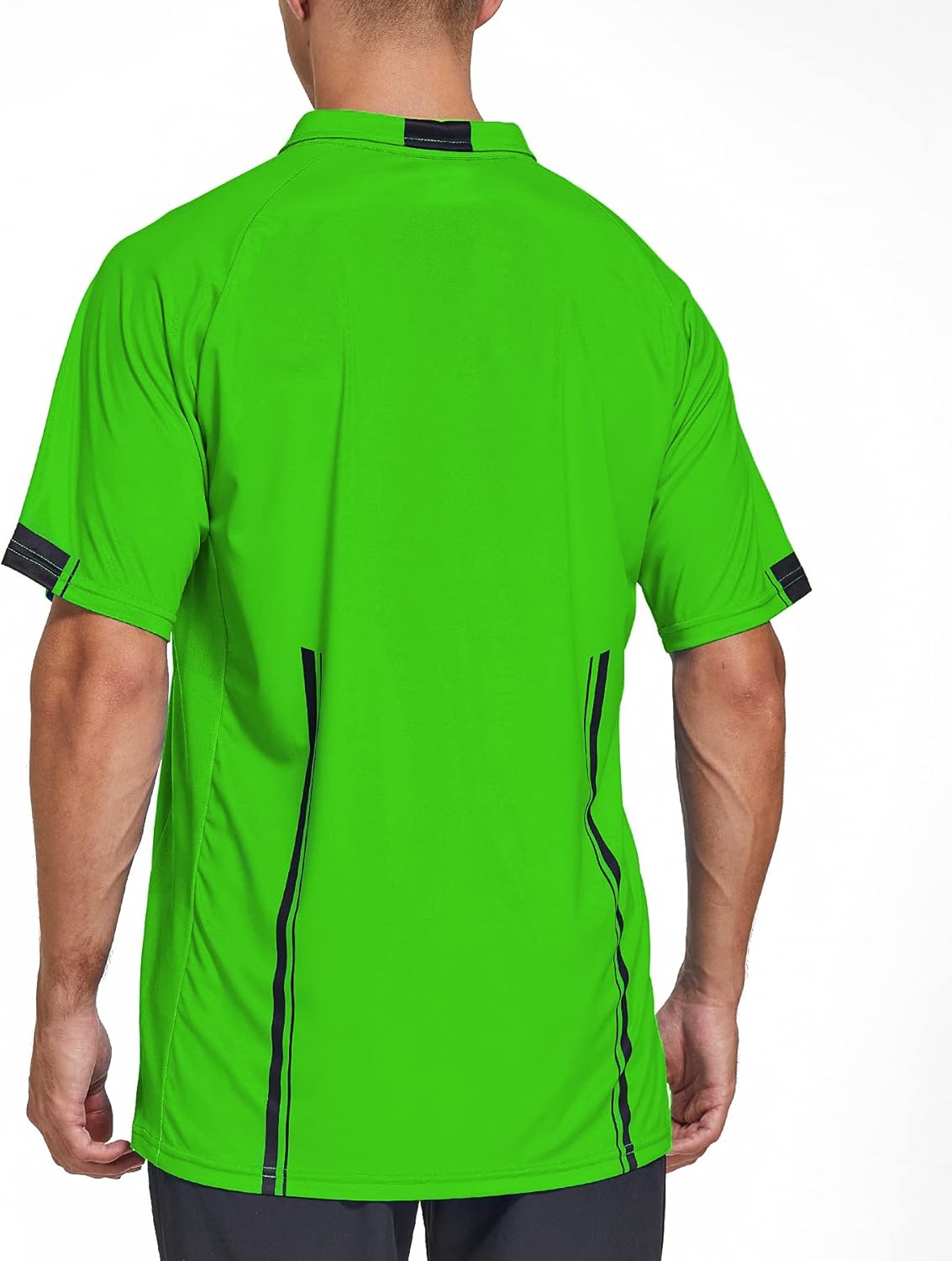 ChinFun Sporting Goods Men's Official Referee Short Sleeve Referee Jersey - Pro-Style Ref Uniform Great for Basketball Football Soccer Sports Competitions : Sports & Outdoors