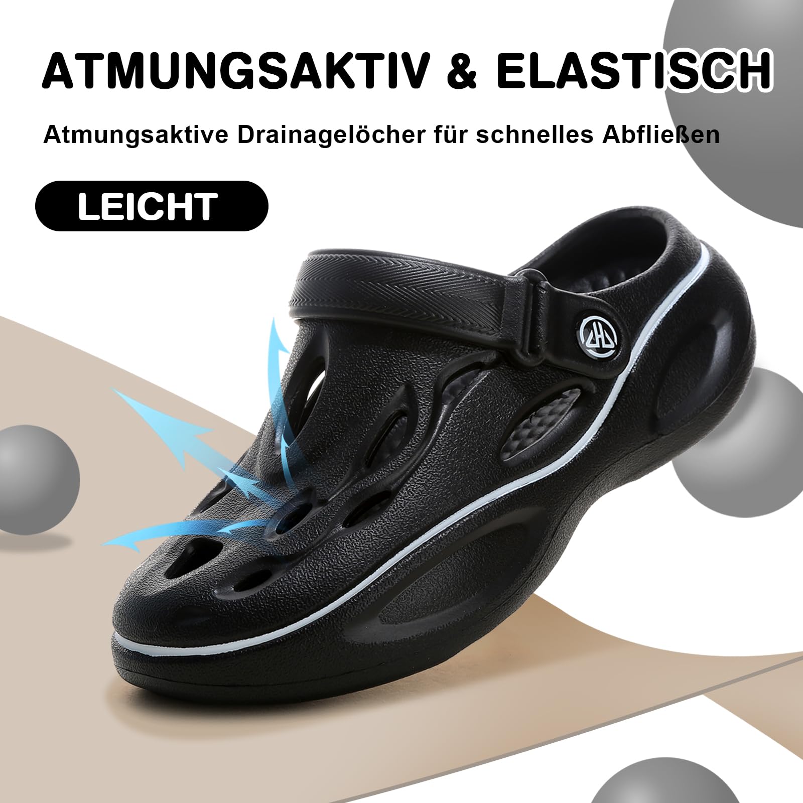 Zoccoli Sanitari Donna, Comfort Traspirante Ciabatte Sanitarie Uomo, Antiskid Sabot Ultra Leggeri Scarpe Infermiere, Estive Scholl Zoccoli Sanitari