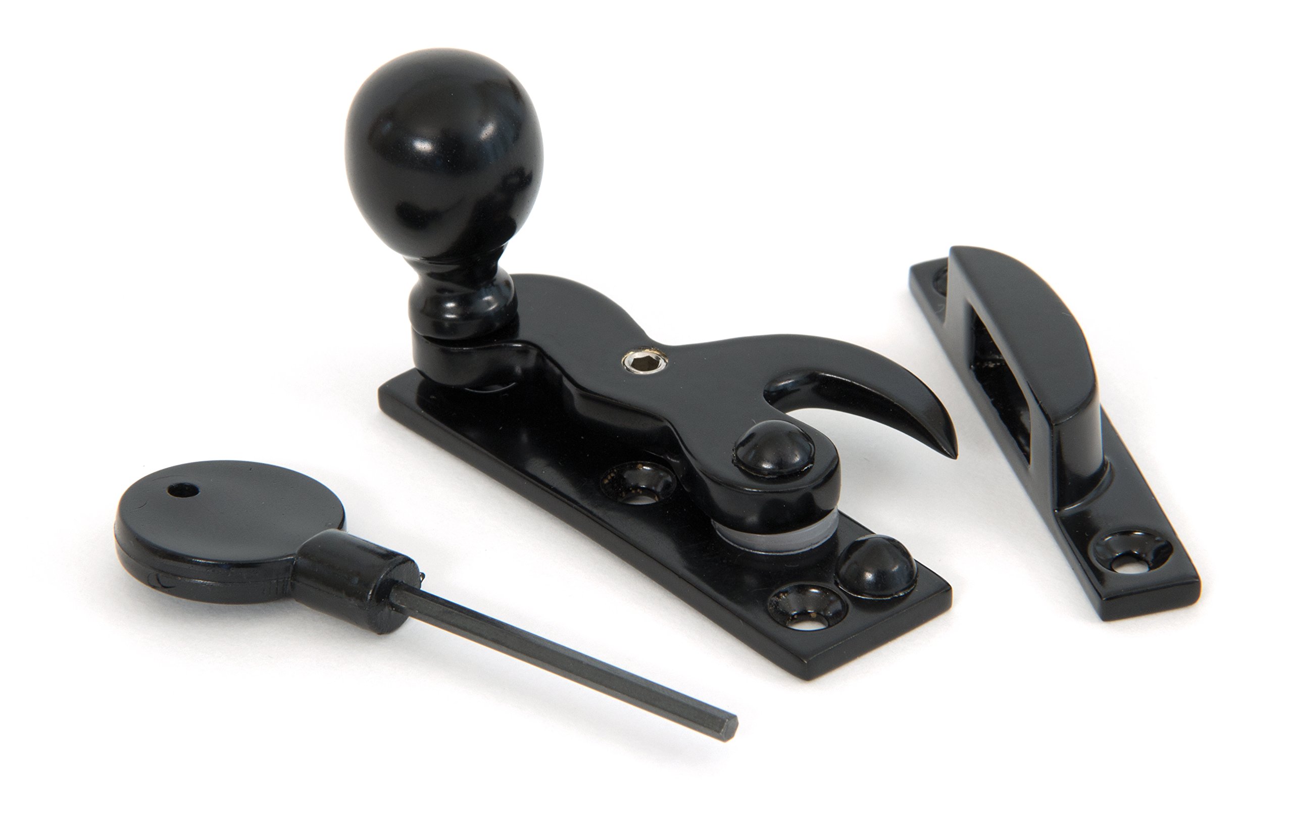 From The Anvil Sash Hook Fastener - Brass - Black