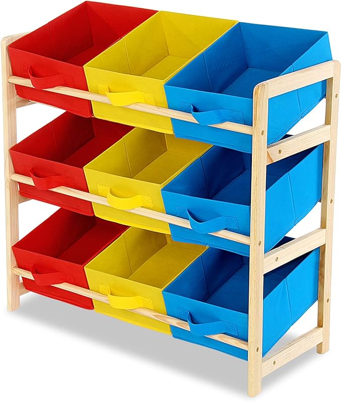 Shoze Toy Storage Unit 3 Tier Kids Toy Storage Box Toy Storage Unit